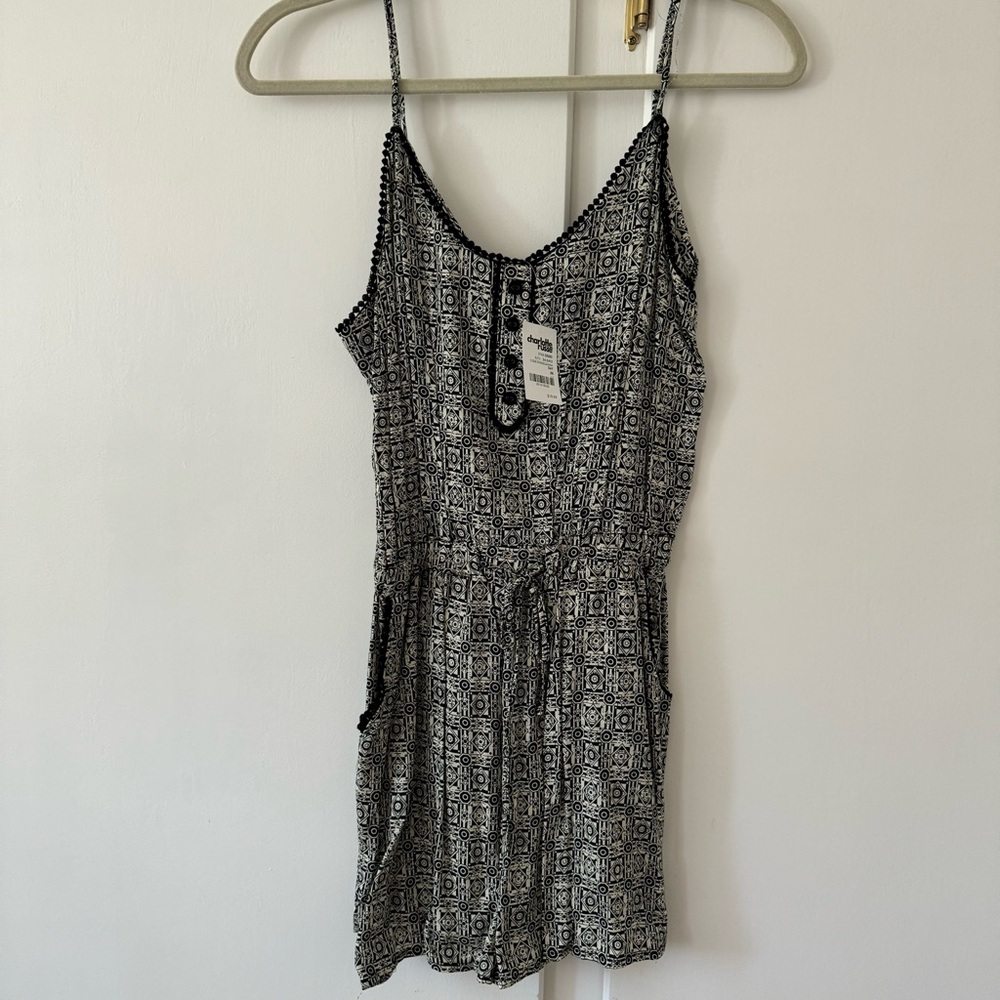 Charlotte Russe Medallion Print Romper